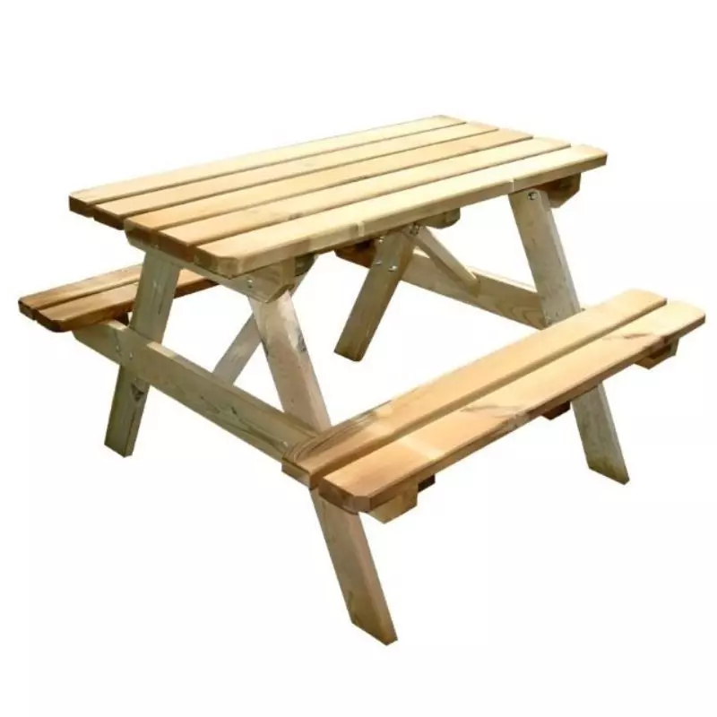 Table pique-nique en bois pour enfants