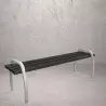 Banquette publique bois et acier pour collectivités