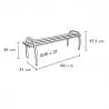 Banquette de ville dimensions