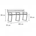 Banc urbain sénior dimensions