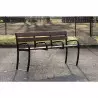 Banc urbain adapté pour séniors avec 4 accoudoirs