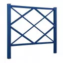 Barrière urbaine en acier coloris bleu