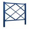 Barrière urbaine en acier coloris bleu