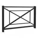 Barrière métallique en acier noir