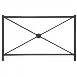 Barrière de sécurité en acier noir