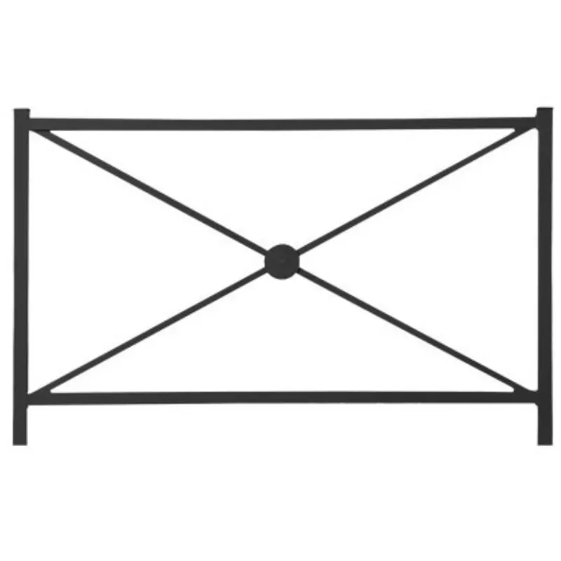 Barrière de sécurité en acier noir