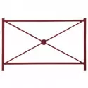 Barrière métallique bordeaux