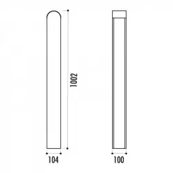 Dimensions de la borne en fonte Dimensions de la borne en fonte