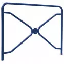 Barrière de sécurité en acier bleu