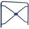 Barrière de sécurité en acier bleu