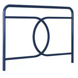 Barrière de ville métallique coloris bleu Barrière de ville métallique coloris bleu