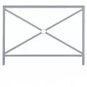 Barrière urbaine en acier gris
