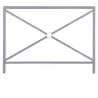 Barrière urbaine en acier gris