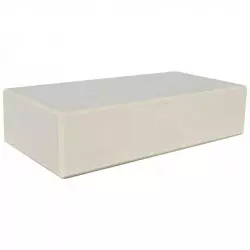 Banquette large entièrement en béton blanc