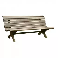 Banc public en bois pour extérieur