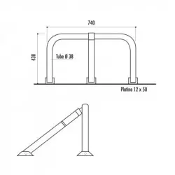 Bloc parking, dimensions