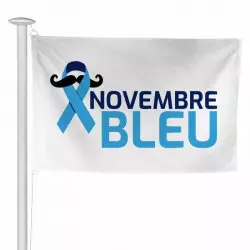 Pavillon à hisser Novembre Bleu Movember