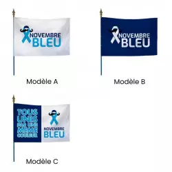 Modèle de drapeau pour les actions Novembre Bleu Modèle de drapeau pour les actions Novembre Bleu