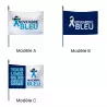 Modèle de drapeau pour les actions Novembre Bleu