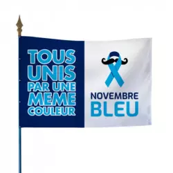 Drapeau pour soutenir les actions Novembre Bleu Drapeau pour soutenir les actions Novembre Bleu