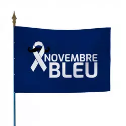 Drapeau sur hampe movember Drapeau sur hampe movember