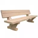 Banc de ville entièrement en béton