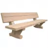 Banc de ville entièrement en béton