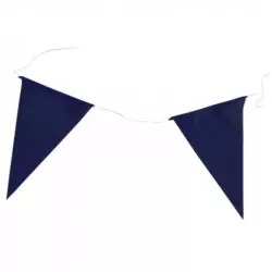 Guirlande en tissu avec 20 flammes bleues pour Novembre Bleu