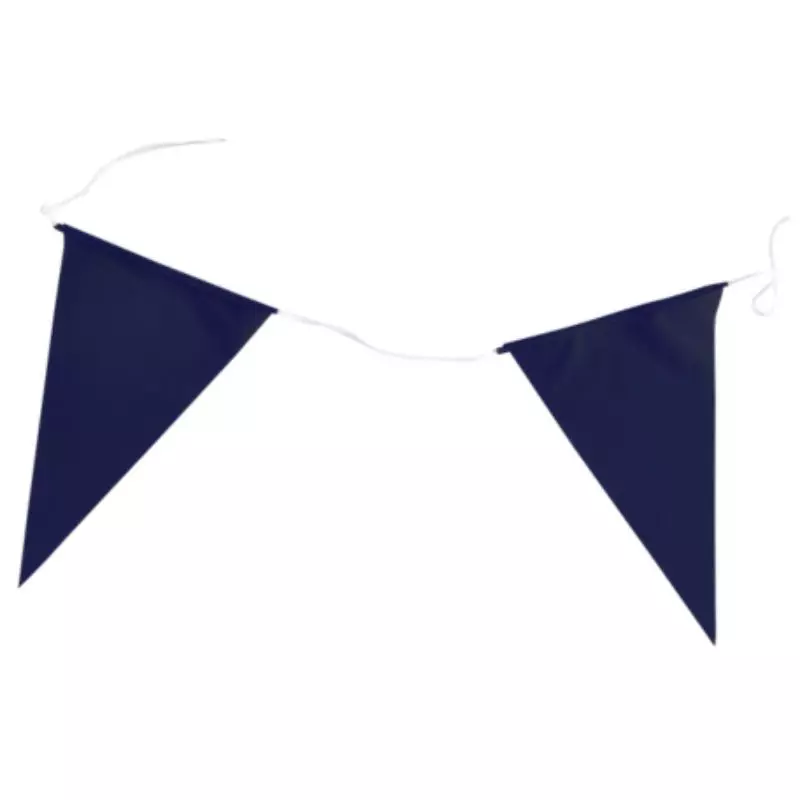 Guirlande en tissu avec 20 flammes bleues pour Novembre Bleu