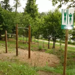 Module en bois pour parcours sportif plein air