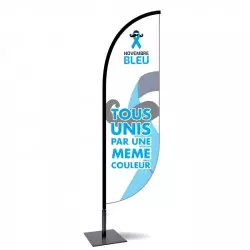 Kit voile plume pour soutenir les actions Novembre Bleu Movember