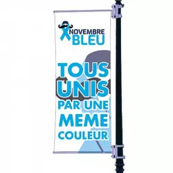 Affiche d'extérieur pour Novembre Bleu Movember
