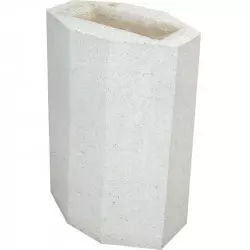 Cendrier sur pied en béton blanc