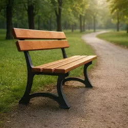 Banc en bois et fonte Colisée