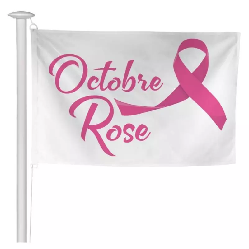 Pavillon a hisser pour octobre rose