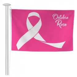 Drapeau à hisser Octobre rose