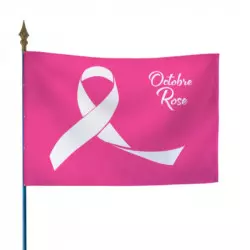 Drapeau pour octobre rose
