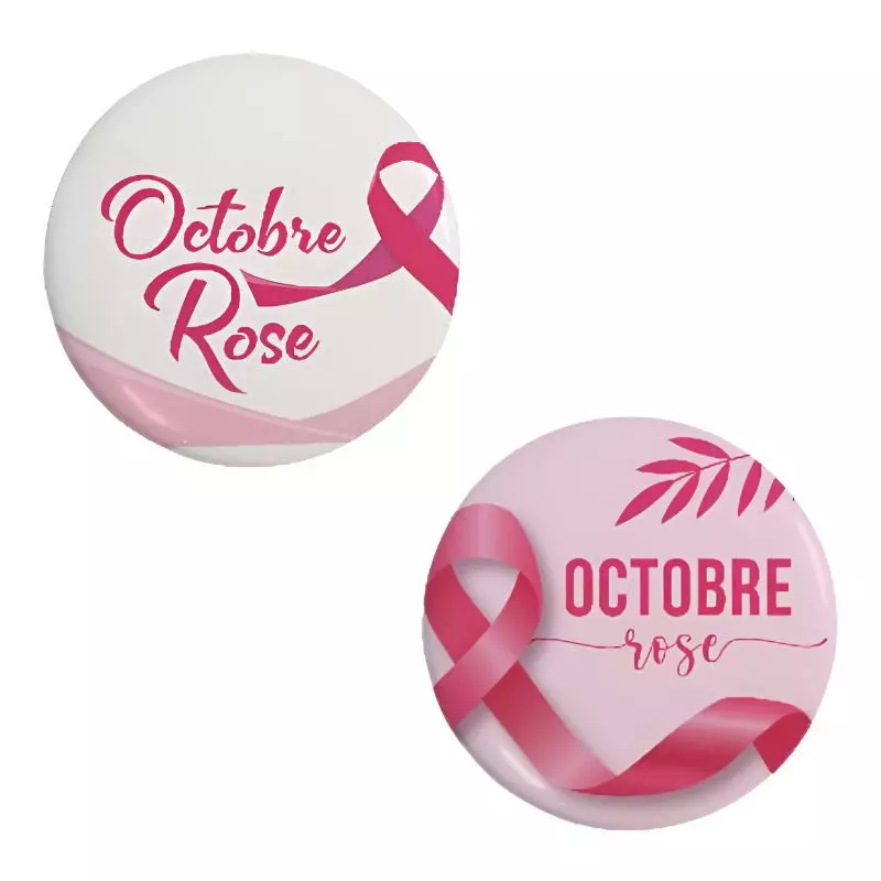 Badges pour Octobre Rose