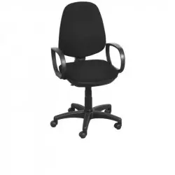 Fauteuil professionnel bureau ergonomique, en tissu noir