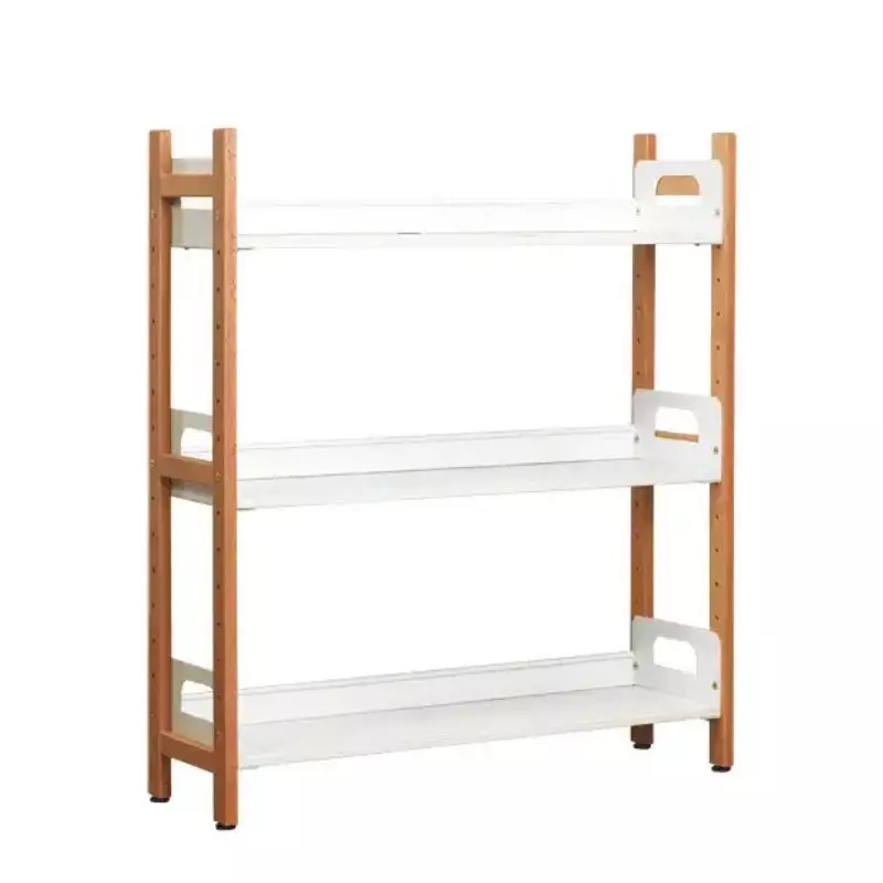 Étagère de rangement pour bureau, piétement bois