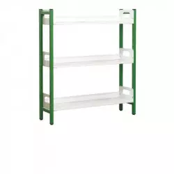 Meuble rangement bureau professionnel avec piétement métallique plusieurs coloris