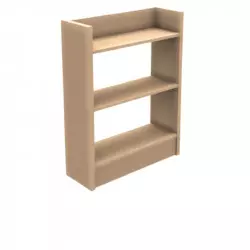 Meuble rangement bureau en mélaminé 3 étagères