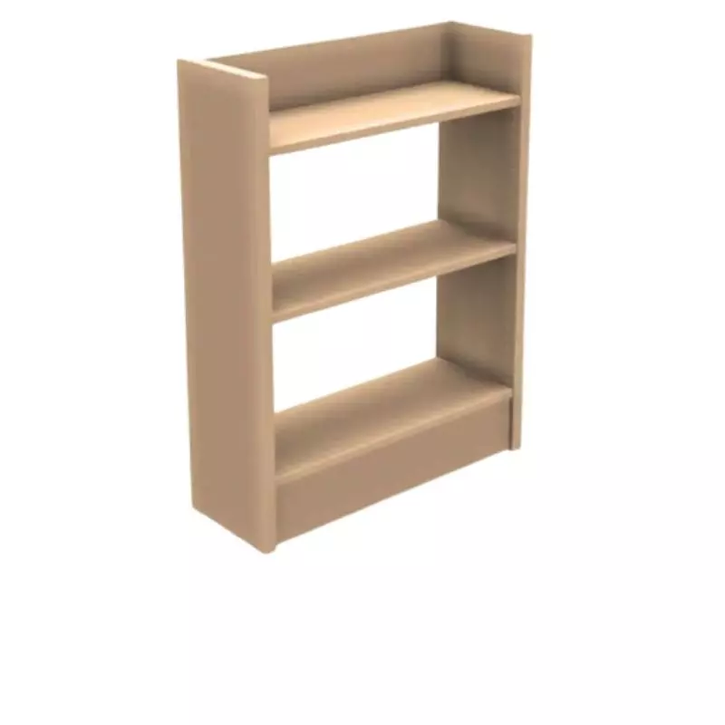 Meuble rangement bureau en mélaminé 3 étagères