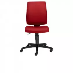 Chaise pour bureau professionnel réglable, tissu rouge, choix des coloris