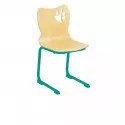 Chaise empilable et à appui sur table piétement vert