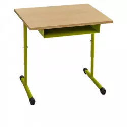 Table scolaire avec casier, réglable, école maternelle