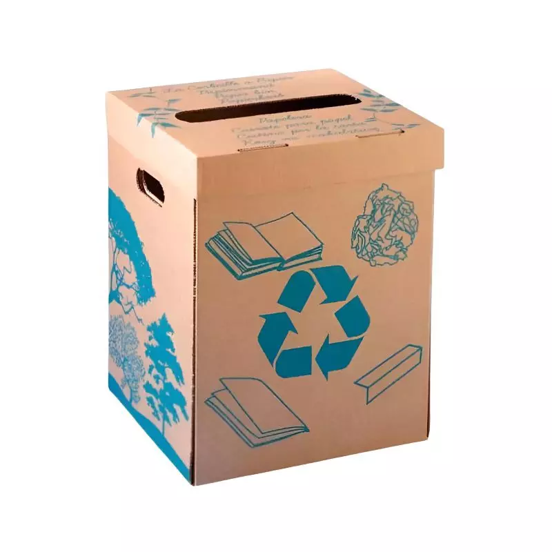 Corbeille à papier en carton Mottez