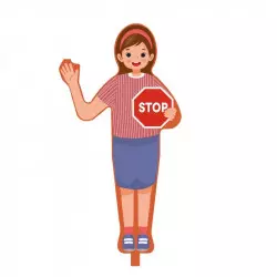 Panneau d'avertissement école "Fille" Panneau d'avertissement école "Fille"