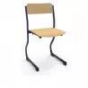 Chaise scolaire multiplis et acier noir