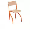 Chaise d'école empilable piétement orange Chaise d'école empilable piétement orange